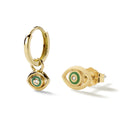 Diamond Devil's Eye Stud Earrings