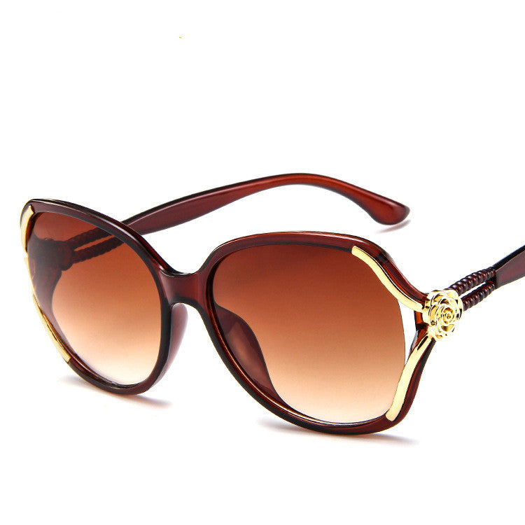 Ladies Sunglasses European and American Flower Sunglasses